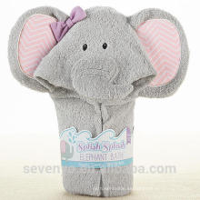 Toalla con capucha de algodón suave elefante bebé (ct-011)